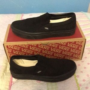 Black slip on vans